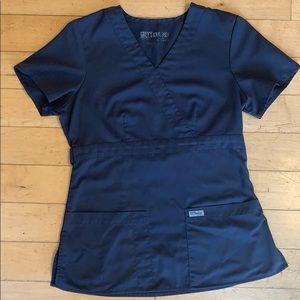 Grey's Anatomy XS Women's Mock Wrap Scrub Top